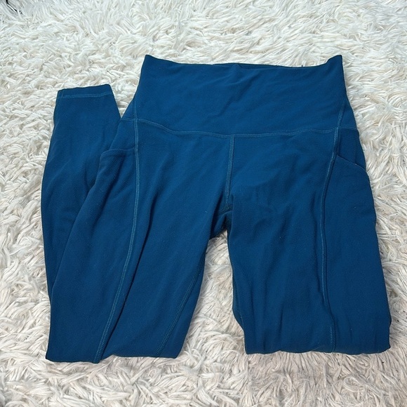 lululemon athletica Pants - Lululemon Align High Rise Crop with Pockets 23" Blue Borealis